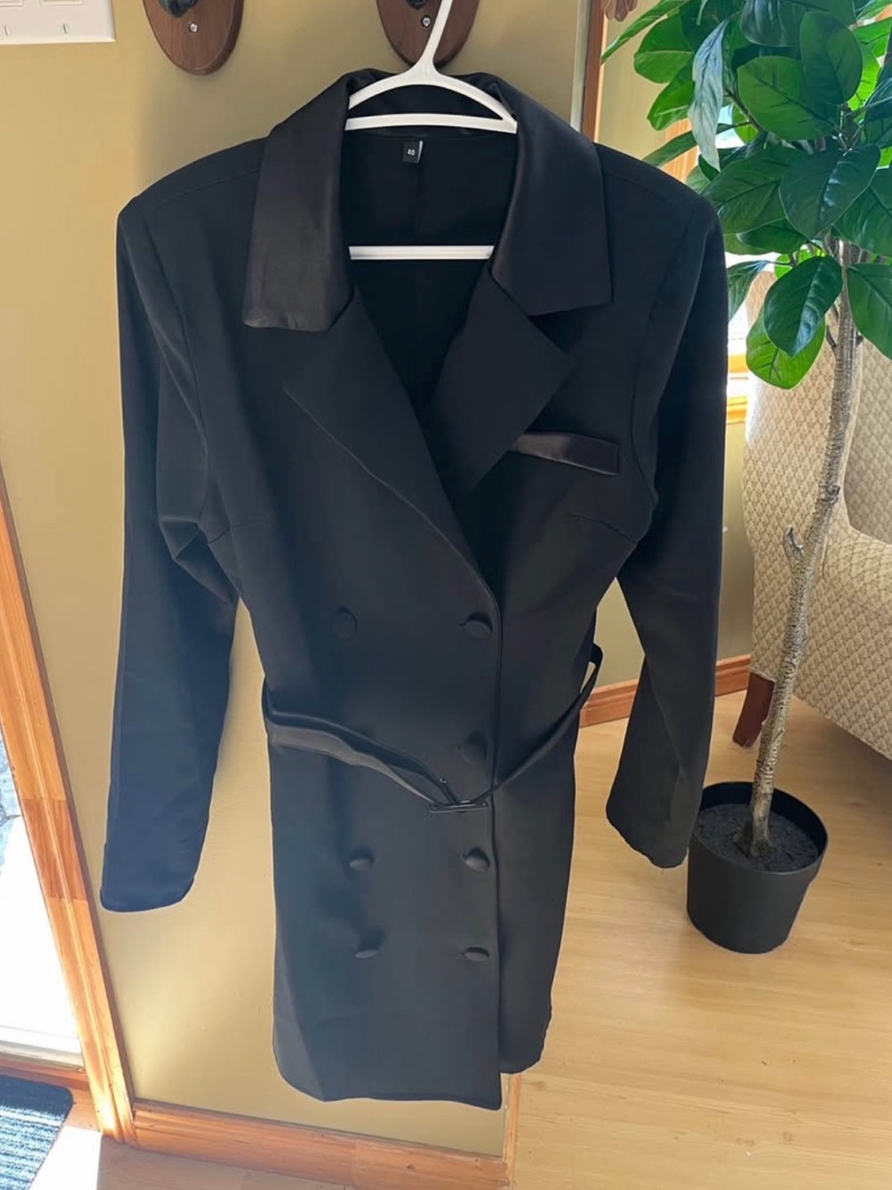 New Black Double-Breasted Women’s Dress